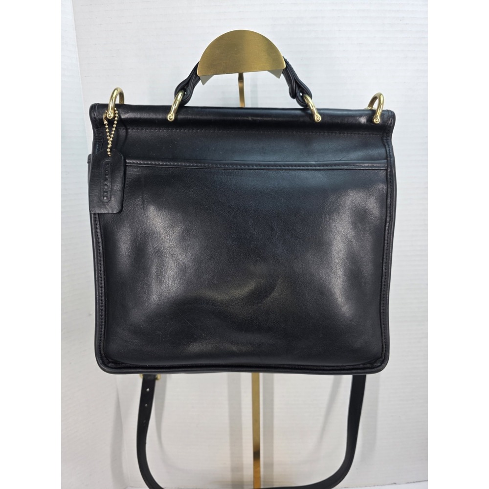 Vintage‎ Coach Willis Black With Brass Hardware K8U-9927 Made In Hungary - Picture 2 of 8